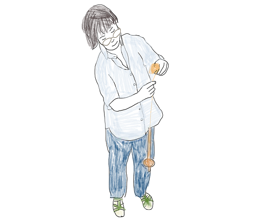 手紡ぎ・スピンドル